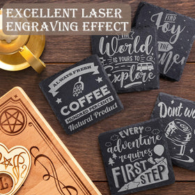 GOH DODD slate coasters for engraving invites simple personalization ideas.