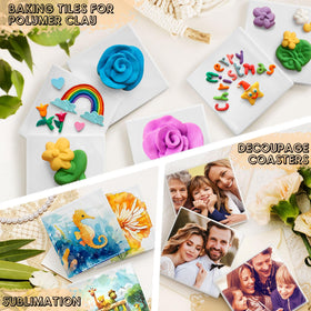 GOH DODD square 4-inch coaster ideal for DIY gifts and art projects.