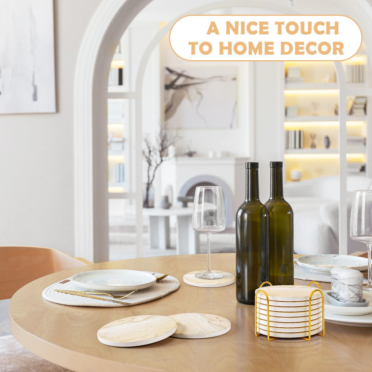 GOH DODD coasters on modern decor complement