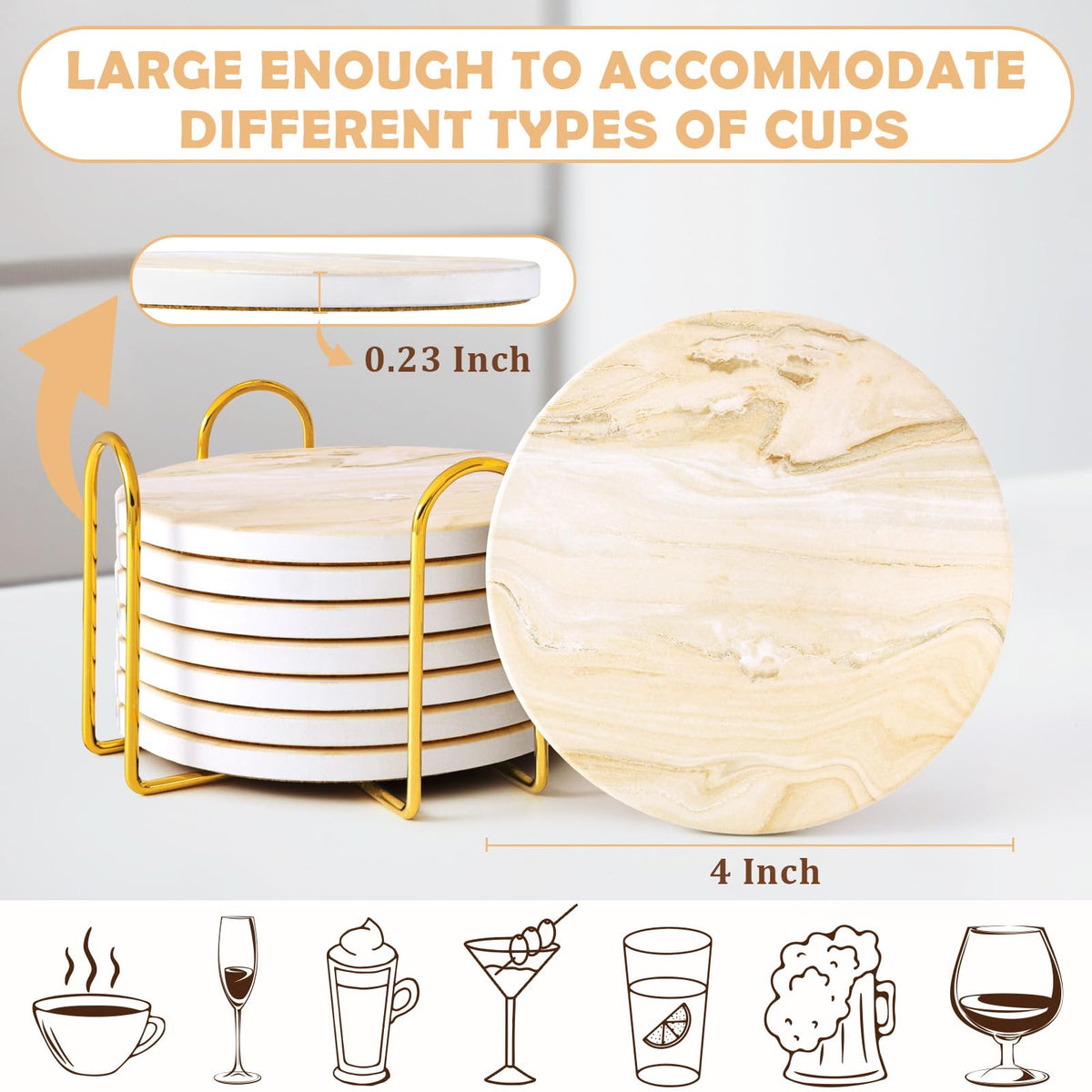 GOH DODD coasters for homes cafes bars or restaurants