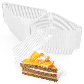 Goiio cake slice container with clear visibility shows the treat at a glance.