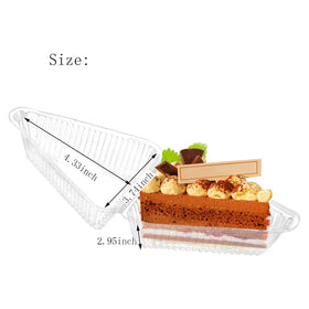 Goiio hinged-lid cake slice container keeps slices secure during transport.