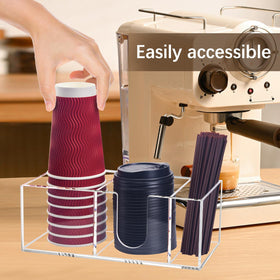 Goindy cup lid stirrer compartment enables quick access during busy mornings.