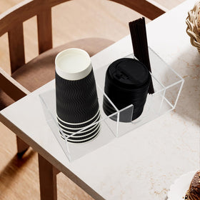 Goindy easy-clean acrylic dispenser simplifies maintenance after busy days.