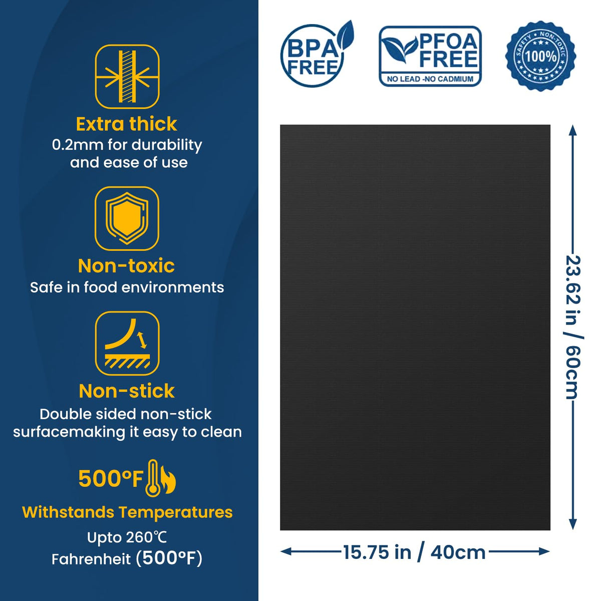 Goldeer oven liner cut-to-fit demonstrates simple sizing for various ovens.