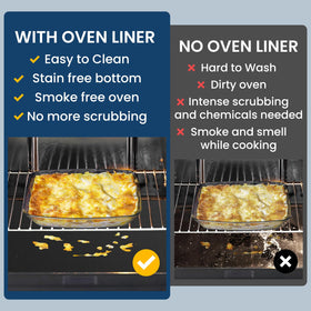 Goldeer oven liner is dishwasher-safe for easy maintenance.