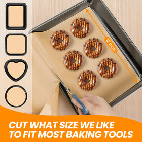 Goldeer baking mat roll cut-to-fit customizable size for any pan.