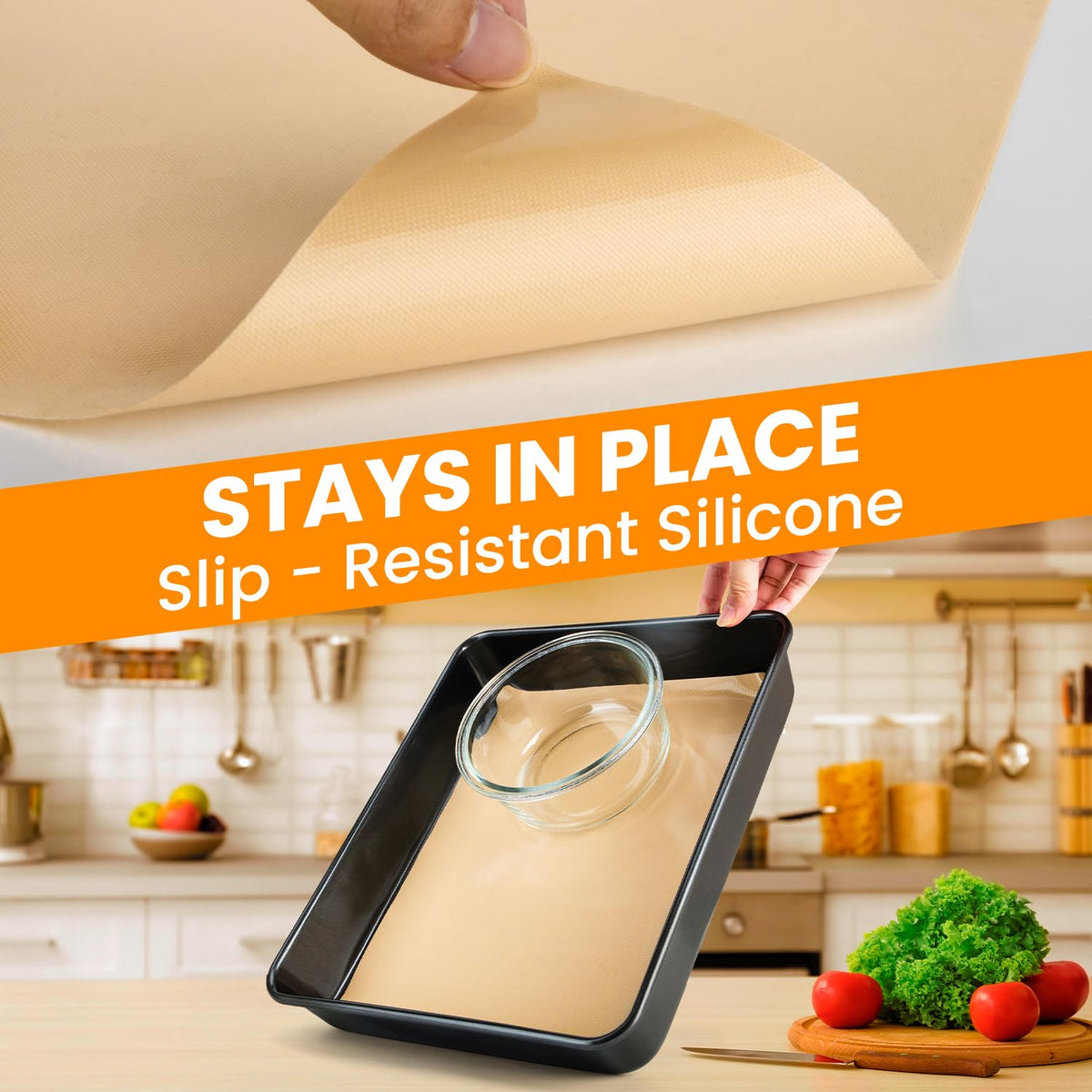 Goldeer silicone baking mat roll is dishwasher-safe for quick cleaning.
