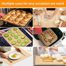 Goldeer mat roll serves multiple uses for pastry, cookies, and bread.