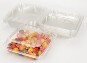 Golden Apple BPA-free reusable container ideal for transporting meals.