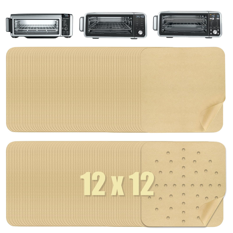 Golden Associate 12x12 parchment liners in front-pack for quick air fryer prep