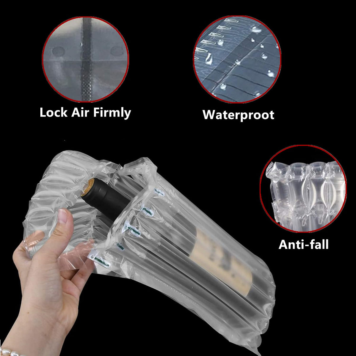 Goldhik free pump inflates wrap in seconds to 80-85 percent