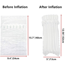 Goldhik inflatable wine wrap with 14-column design prevents leaks if a column breaks