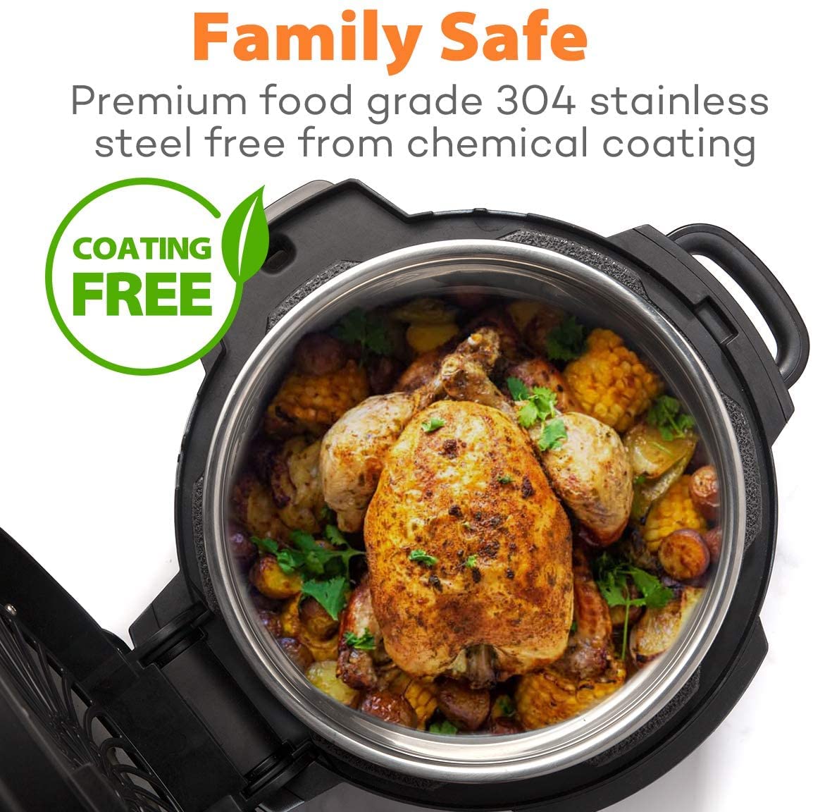 Goldlion inner pot is dishwasher safe for easier cleanup after meals.