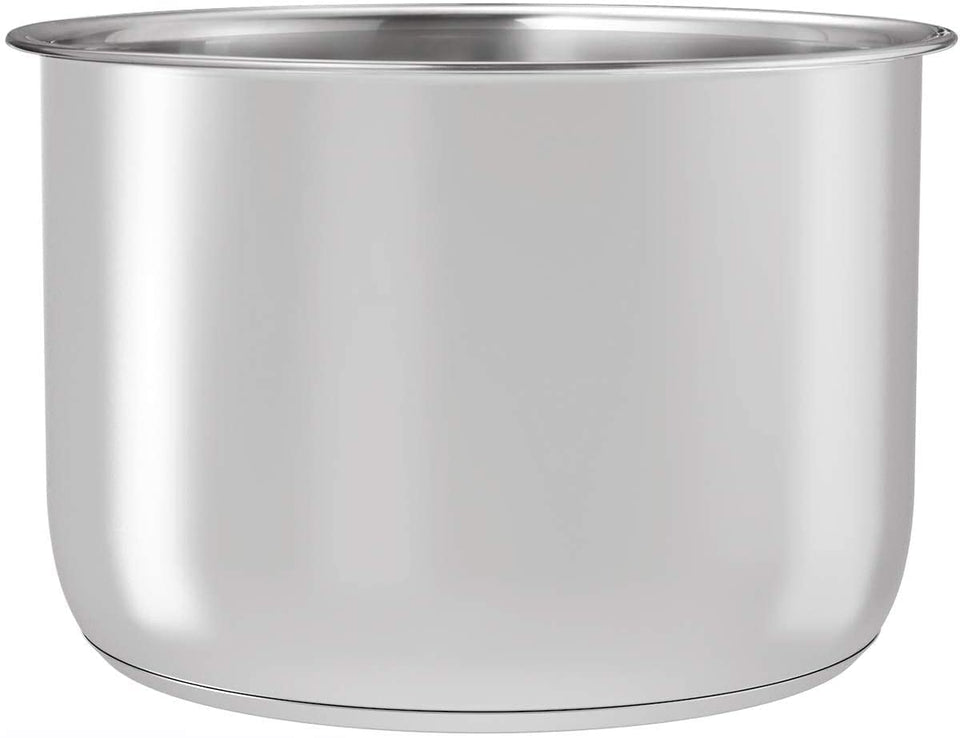 Goldlion stainless steel Ninja 8qt inner pot, side view, durable construction.