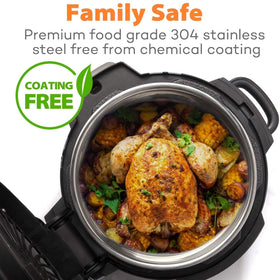 Goldlion inner pot fits Ninja Foodi 6.5 qt models including OL501.