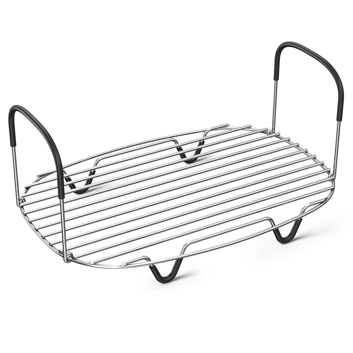 Goldlion steam and roast rack for Ninja Crockpot with silicone feet.