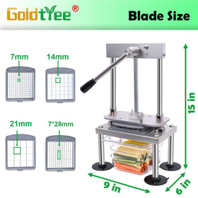 Goldtree suction cups provide stable, safe operation on counter.