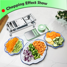 Goldtree Vegetable Chopper stainless steel body emphasizes durability and long-lasting use.
