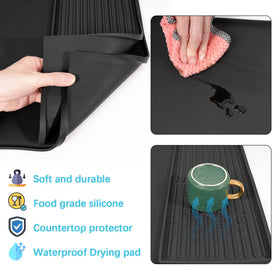 Golener silicone mat functioning as a heat resistant trivet for hot pots