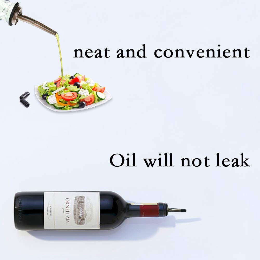 GOLF olive oil spout covers in black suit kitchen jars