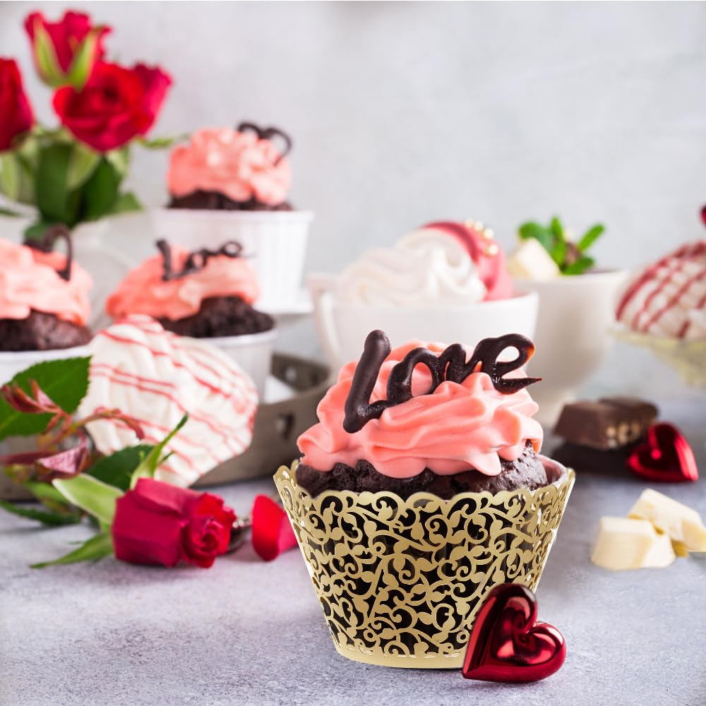 GOLF wedding party cupcake wrap used in a festive dessert setup