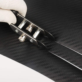 Gomake safety knife close-up reveals hidden blade for safer use.
