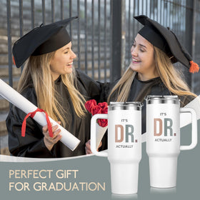 GoMelley It's Dr Actually 40oz tumbler back print for full visibility from behind
