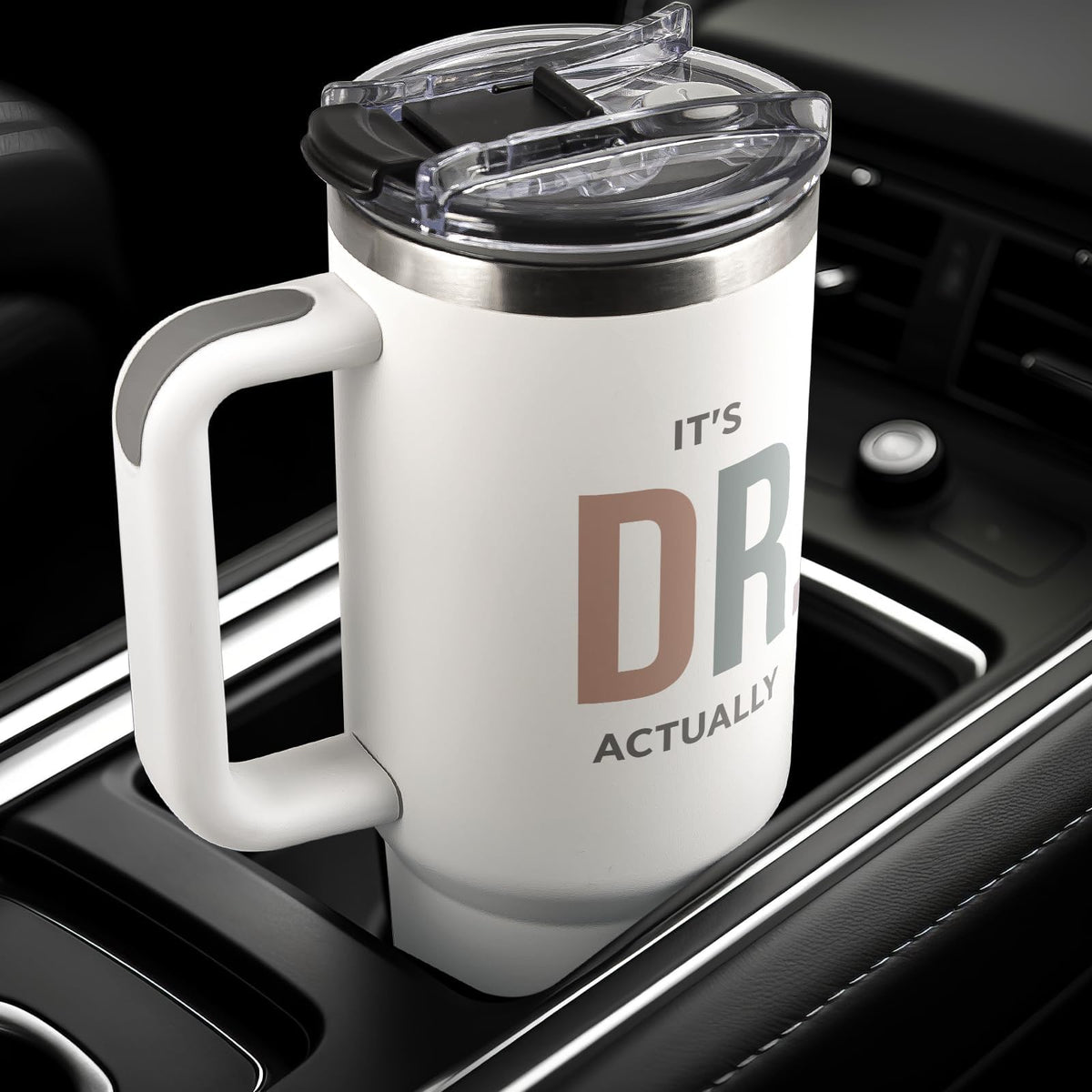 GoMelley It's Dr Actually 40oz double-wall insulation prolongs beverage temperature