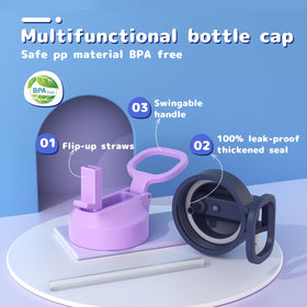 Gonfoam bottle 2-pack features a portable handle for on-the-go.
