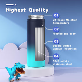 Gonfoam kids water bottle handle for easy carrying