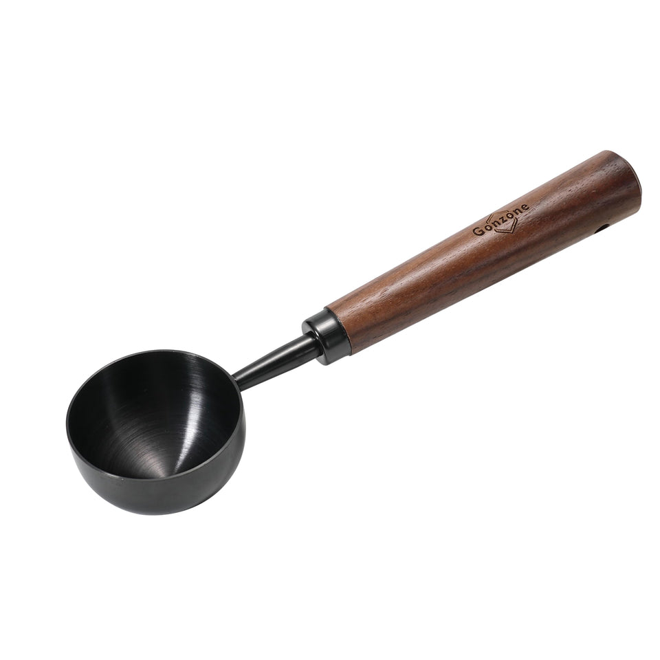 Gonzone vintage coffee measuring spoon in stainless steel for durable, precise measurements.