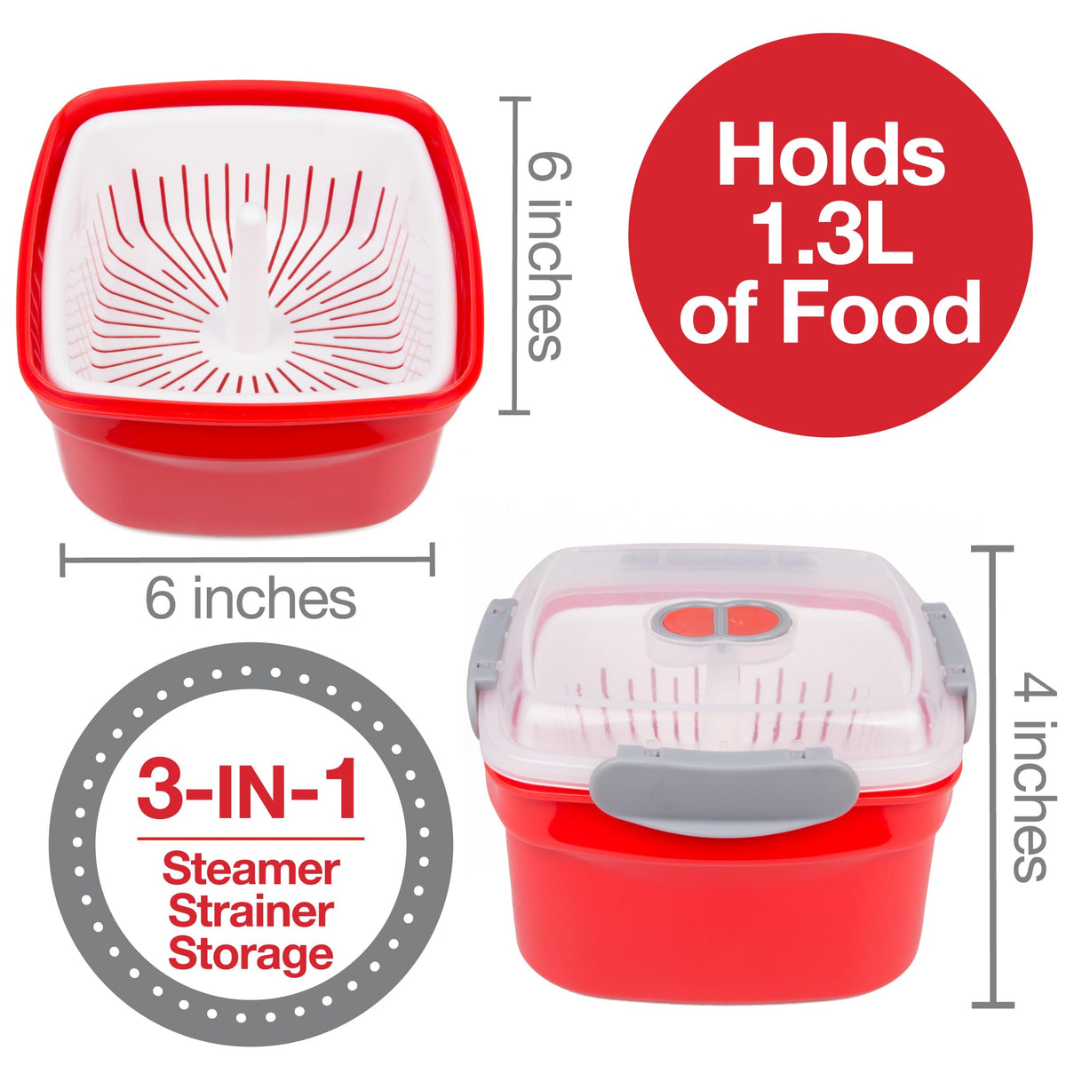 Good Cooking microwave steamer basket for steaming veggies and fish