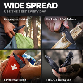 GOOD WORKER pocket knife ergonomic handle for comfortable use