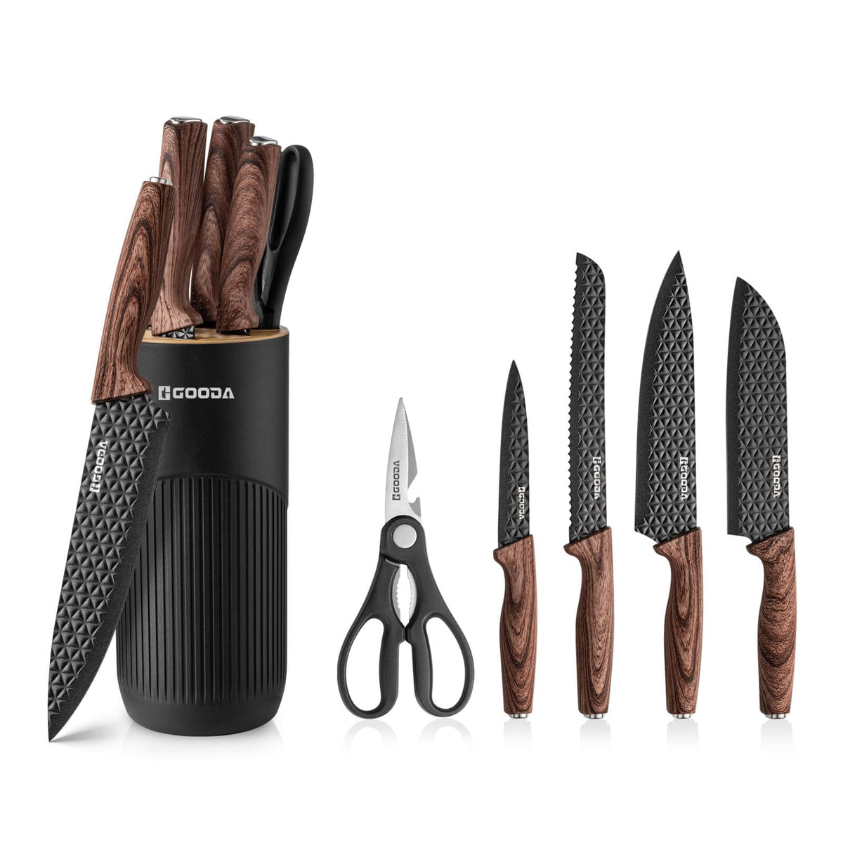GOODA chef knife 8-inch blade for precise slicing in daily cooking