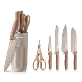 GOODA chef knife for precise slicing in home kitchens.