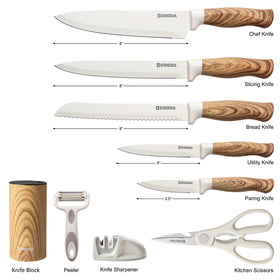GOODA kitchen shears with built-in sharpener for versatile use