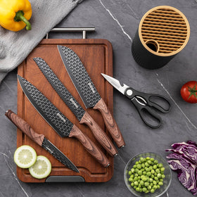 GOODA santoku knife 7-inch compact versatile for mincing and dicing