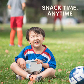 Good Bare on-the-go box supports mess-free snacking anywhere.