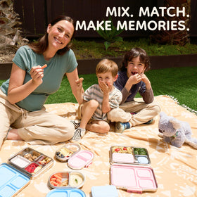 Good Bare two-compartment Bento helps keep snacks organized for school.
