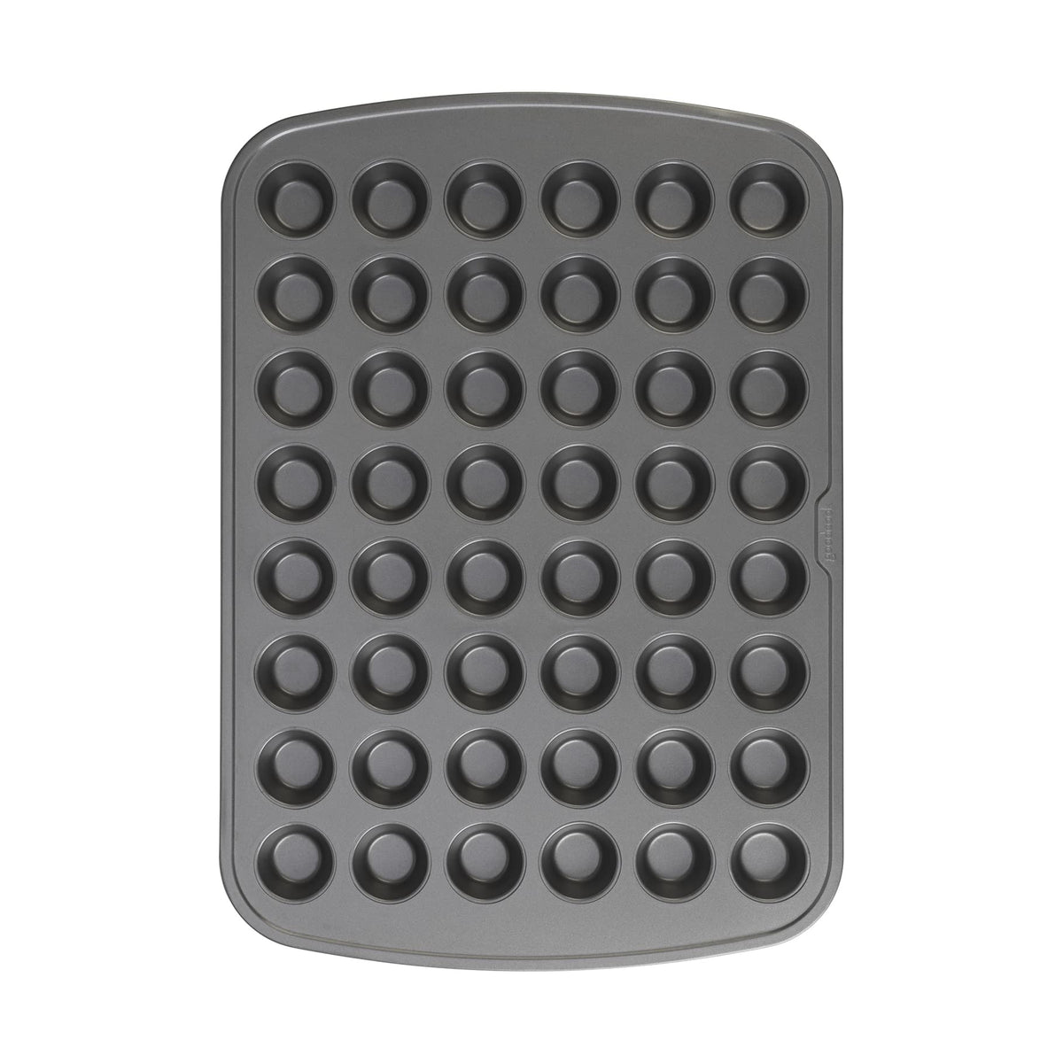 GoodCook 48-Cup mini muffin pan top view for even bake and easy release