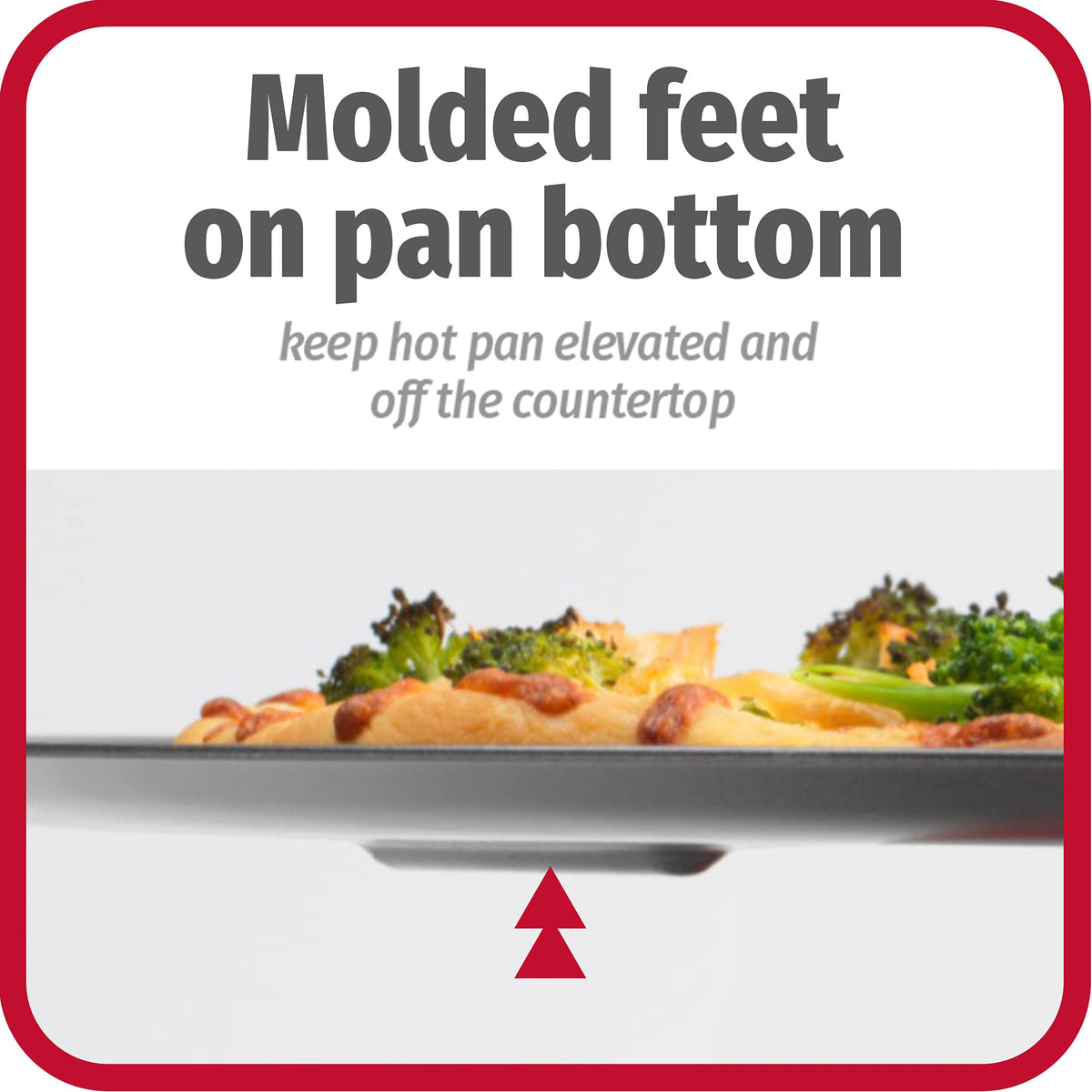 GoodCook AirPerfect pan is dishwasher safe for quick cleanup.