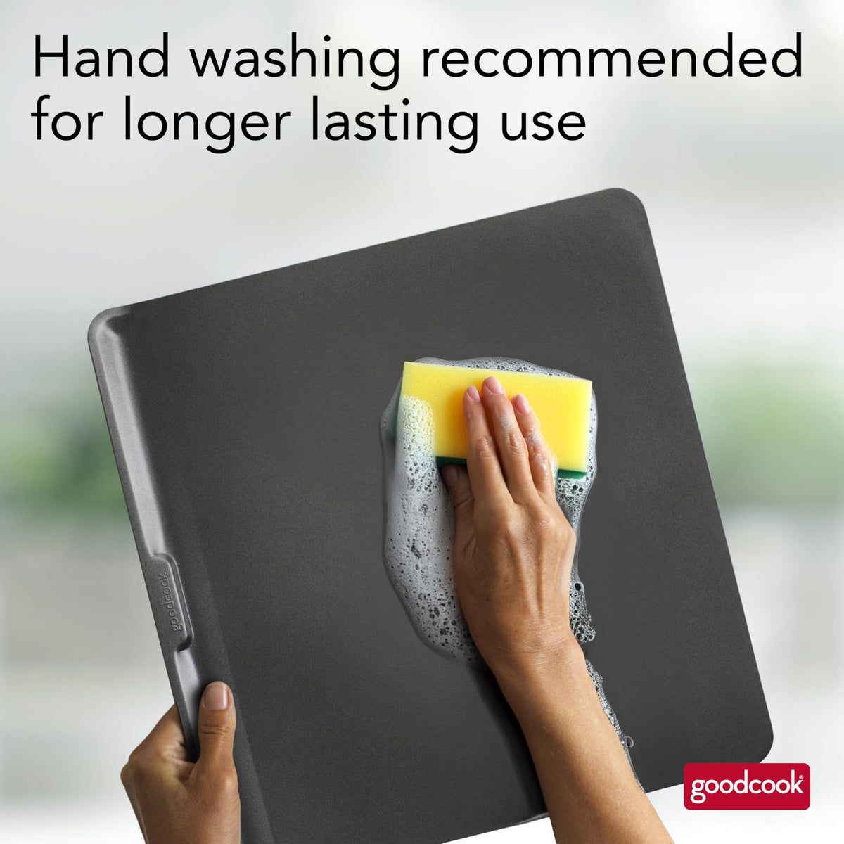 GoodCook AirPerfect durable nonstick steel for easy food release.