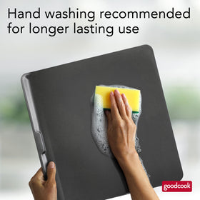 GoodCook AirPerfect durable nonstick steel for easy food release.