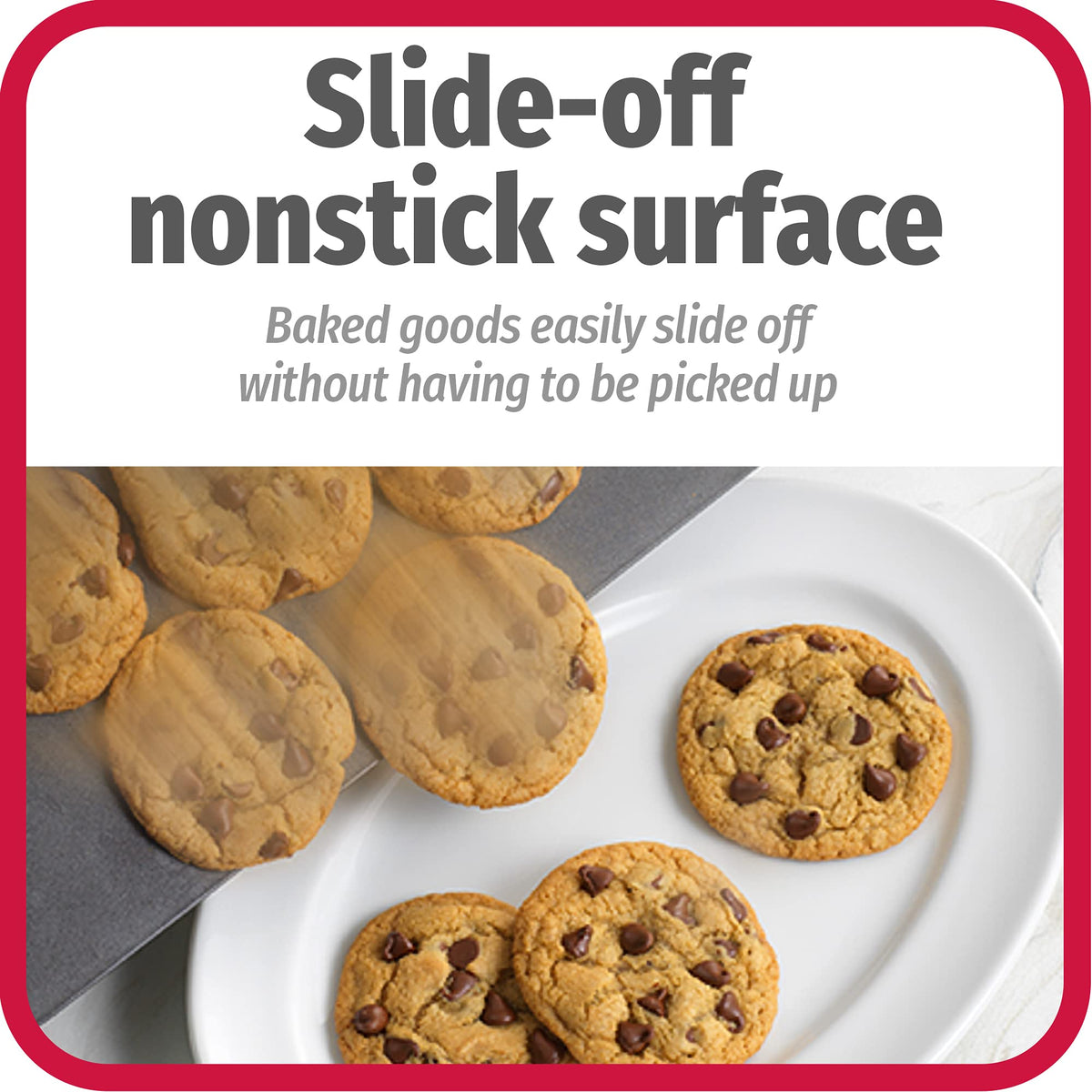 GoodCook AirPerfect ergonomic handle side view for safe and comfortable handling.