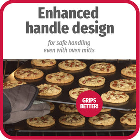GoodCook AirPerfect nonstick coating close-up enables easy cookie release.
