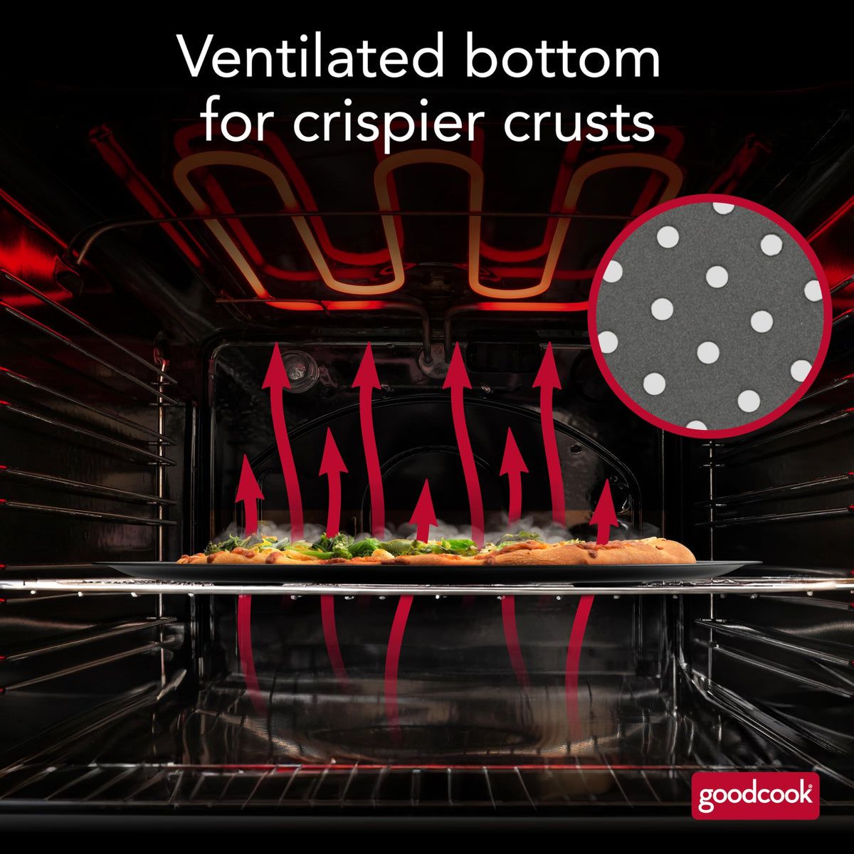GoodCook AirPerfect with cutting guides for even slice portions.