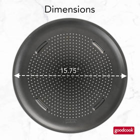 GoodCook AirPerfect nonstick coating enables easy release and cleanup.