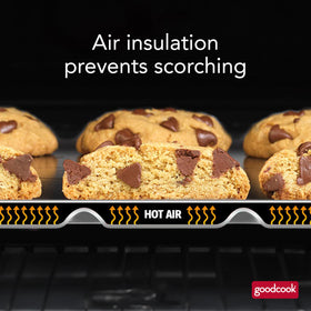 GoodCook AirPerfect versatile sheet for cookies, vegetables, or reheating.