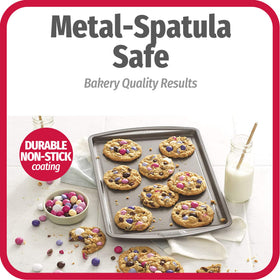 GoodCook bakeware labeled dishwasher-safe for quick cleanup after baking.